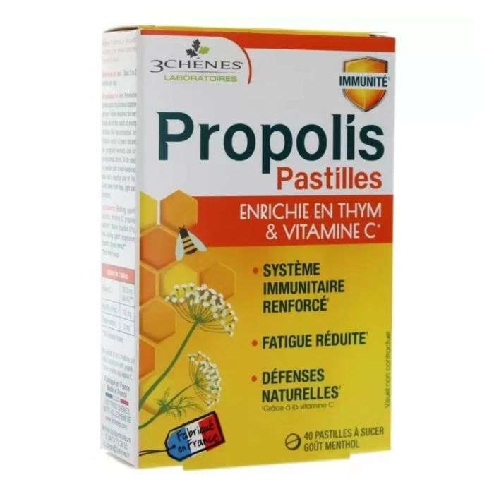 3-chenes-propolis-40-pastilles-a-sucer.jpg 3 CHENES PROPOLIS 40 PASTILLES A SUCER – Image 1