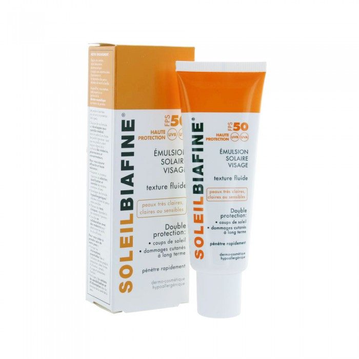 biafine-soleil-biafine-emulsion-solaire-visage-fps-50-texture-fluide-peaux-tres-claires-ou-sensibles.jpg BIAFINE SOLEIL BIAFINE EMULSION SOLAIRE VISAGE FPS 50+ TEXTURE FLUIDE PEAUX TRES CLAIRES OU SENSIBLES – Image 1