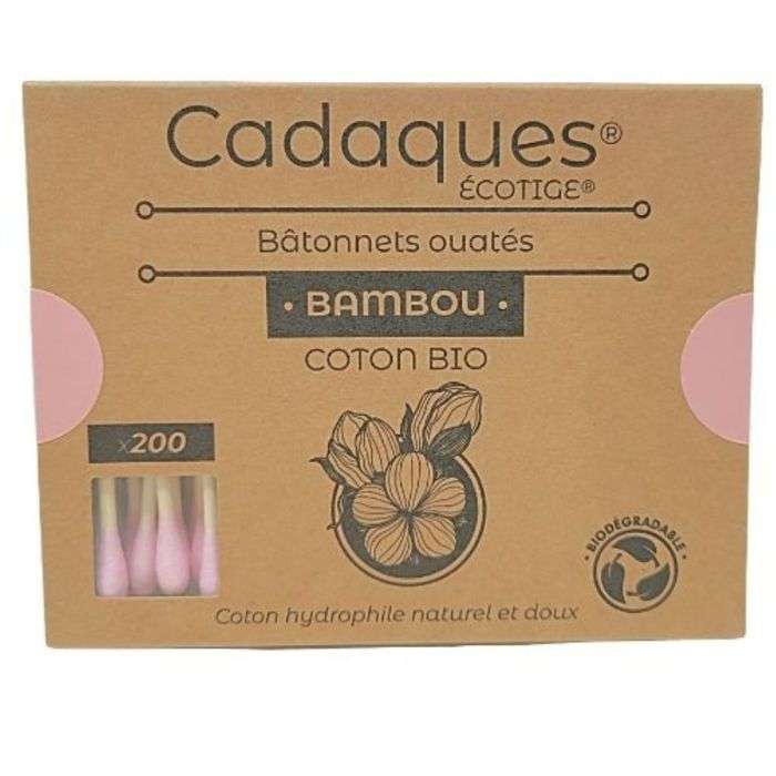 cadaques-cadaques-bambou-ouates-batonnets-rose-200-accessoires.jpg CADAQUES BAMBOU OUATES BATONNETS ROSE * 200 – Image 1