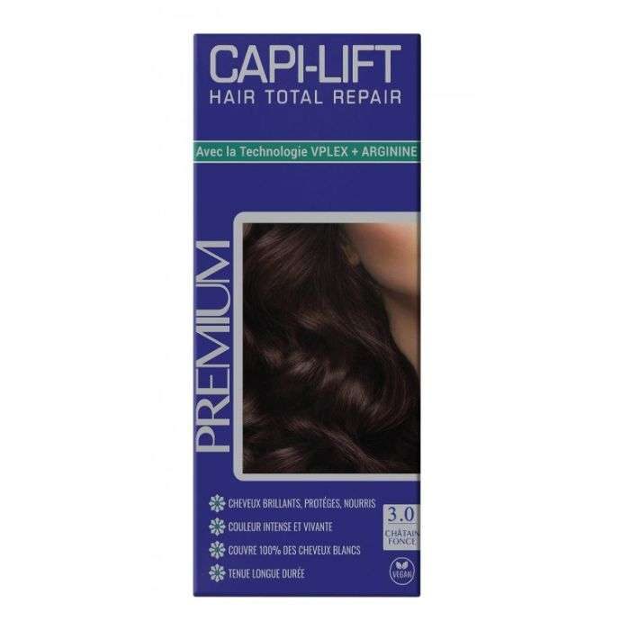 capilifit-premium-coloration-30-chatain-fonce.jpg CAPILIFIT PREMIUM COLORATION 3.0 CHATAIN FONCE – Image 1
