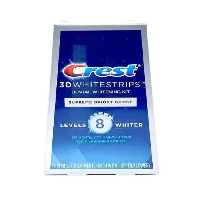 crest-3d-white-whitestrips-level-8-blanchissant-14-strips.jpg CREST 3D WHITE WHITESTRIPS LEVEL 8 BLANCHISSANT 14 STRIPS – Image 1