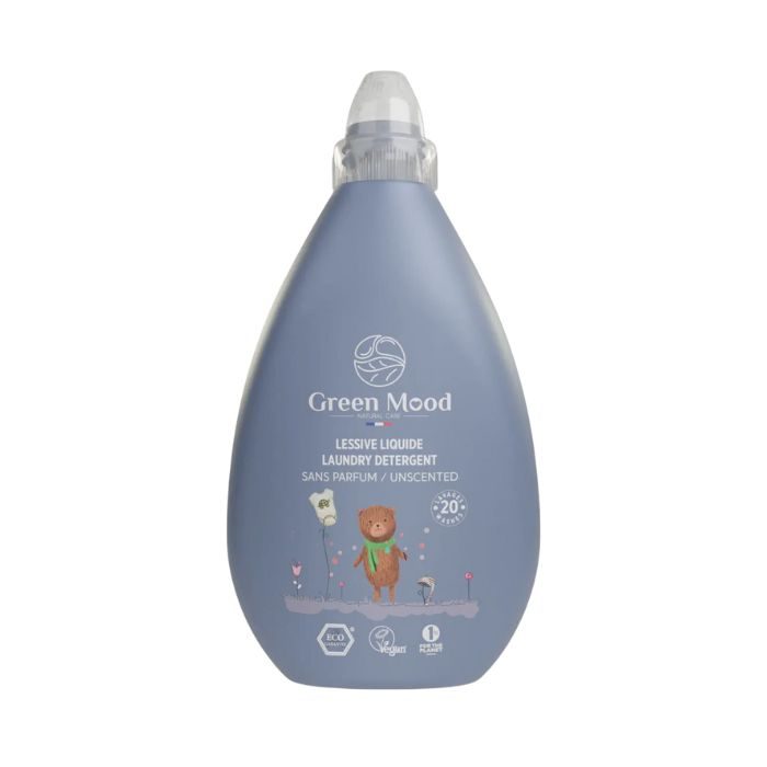 green-mood-lessive-liquide-bebe-1000ml.jpg GREEN MOOD LESSIVE LIQUIDE BEBE 1000ML – Image 1