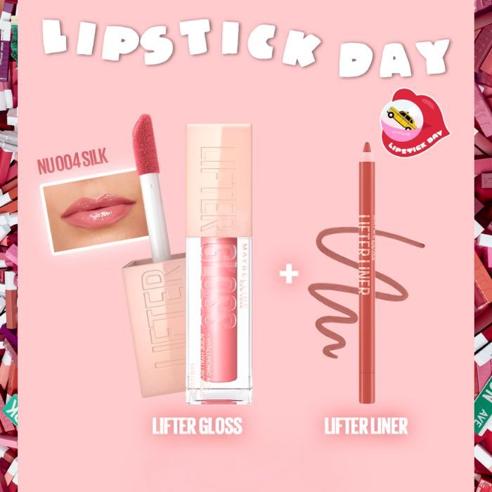 maybelline-offre-lifter-gloss-repulpant-acide-hyaluronic-lifter-liner.jpg MAYBELLINE OFFRE LIFTER GLOSS REPULPANT ACIDE HYALURONIC + LIFTER LINER – Image 1
