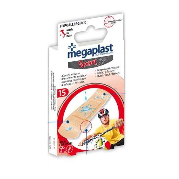 megaplast-sport-pansement-antichoc-boite-de-15.jpg MEGAPLAST SPORT PANSEMENT ANTICHOC BOITE DE 15 – Image 1