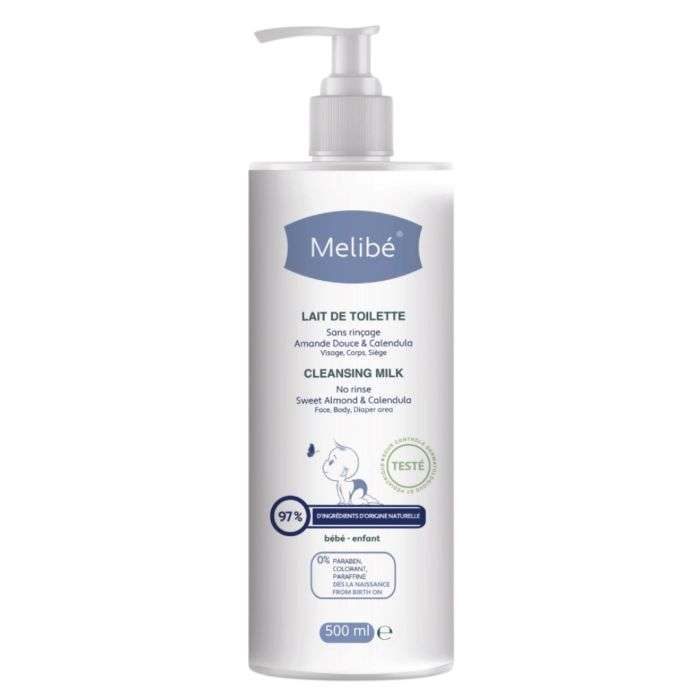 melibe-melibe-lait-de-toilette-sans-rincage-500-ml-changes-bebe.jpg MELIBE LAIT DE TOILETTE SANS RINCAGE 500 ML – Image 1