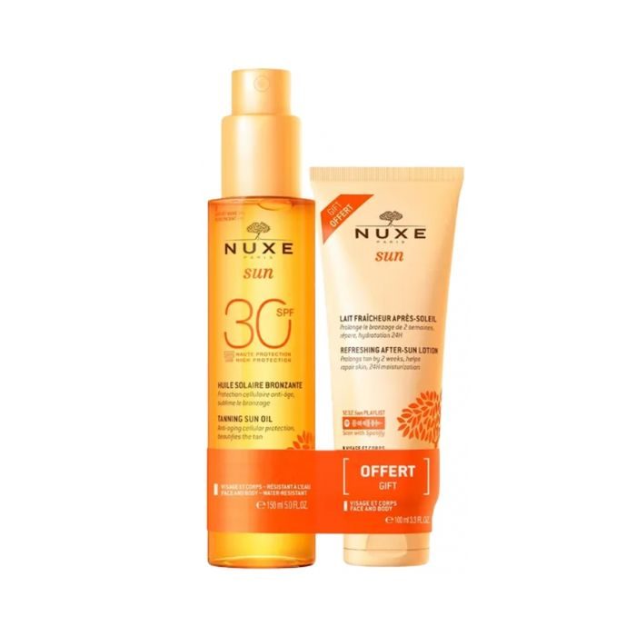 nuxe-offre-nuxe-huile-bronzante-spf30-150-ml-lait-fraicheur-apres-soleil-100ml-offert.jpg NUXE OFFRE NUXE HUILE BRONZANTE SPF30 150 ML + LAIT FRAICHEUR APRES SOLEIL 100ML OFFERT – Image 1
