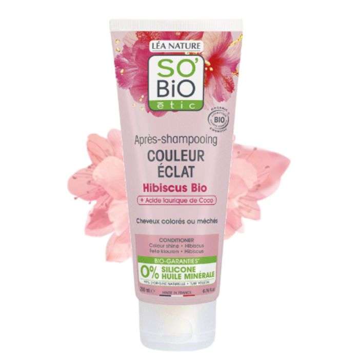 so-bio-apres-shampooing-couleur-eclat-hibiscus-bio-200ml.jpg SO BIO APRES SHAMPOOING COULEUR ECLAT HIBISCUS BIO 200ML – Image 1