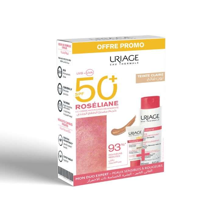 uriage-uriage-offre-roseliane-cc-creme-spf-50-teinte-claire-50-ml-dermo-nettoyant-250-ml-offert-promotions-diverses.jpg URIAGE OFFRE ROSELIANE CC CREME SPF 50 + TEINTE CLAIRE 50 ML + DERMO NETTOYANT 250 ML OFFERT – Image 1